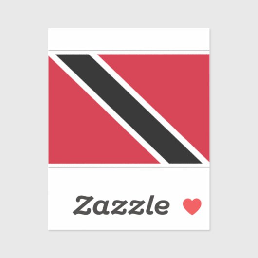 Sticker au drapeau de Trinité-et-Tobago (Feuille)