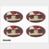 Sticker au gâteau au fromage à la framboise au cho (Feuille)