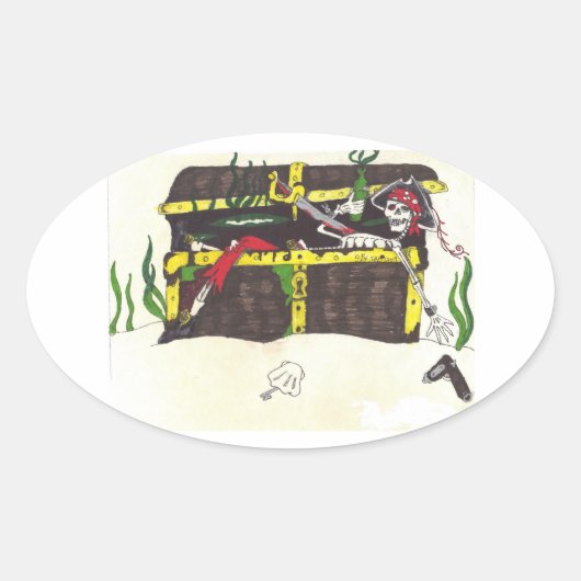 Sticker au trésor de l'homme mort (Devant)