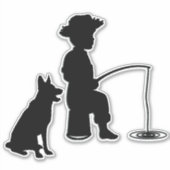 Sticker Au trou de pêche 2 (Devant)