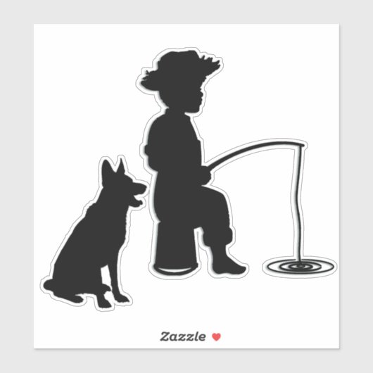 Sticker Au trou de pêche 2 (Feuille)