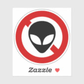STICKER AUCUN ALIEN (Feuille)