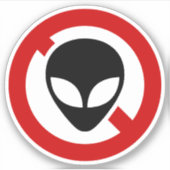 STICKER AUCUN ALIEN (Devant)