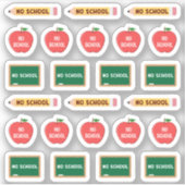 Sticker Aucun calendrier de suivi de jour d'arrêt du plani (Devant)