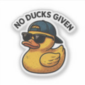 Sticker Aucun canard donné (Devant)