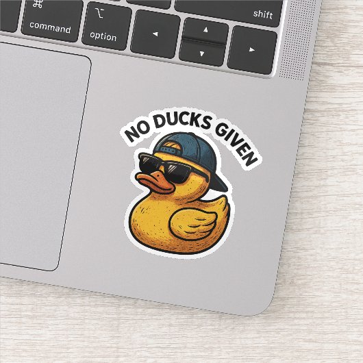 Sticker Aucun canard donné (Détail)