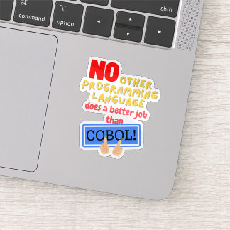 Sticker Aucun langage de programmation meilleur que Cobol