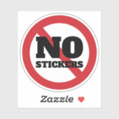 STICKER AUCUN SIGNE D'ÉTIQUETTE (Feuille)