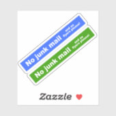 Sticker Aucun symbole d'autocollant de courrier indésirabl (Feuille)