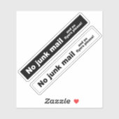 Sticker Aucun symbole d'autocollant de courrier indésirabl (Feuille)