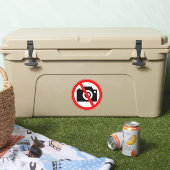 Sticker aucun symbole de caméra photo autorisé (Glacière)