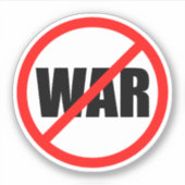 Sticker Aucun symbole de guerre (Devant)