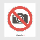 Sticker Aucune photo autorisée (Feuille)