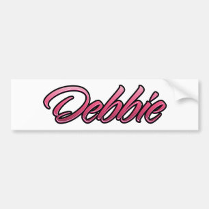 Sticker Aufkleber rose défraîchi Debbie