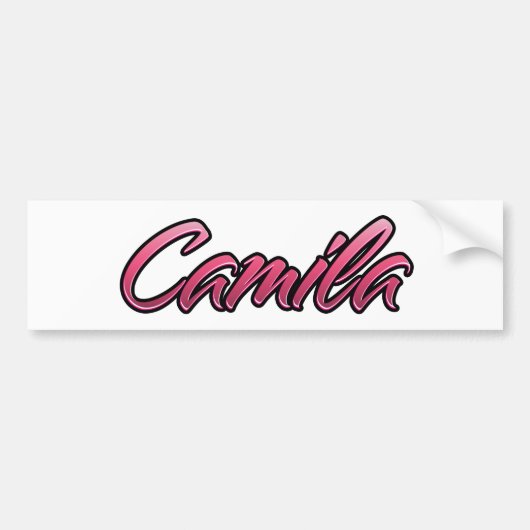 Sticker Aufkleber rose pâle Camila (Devant)