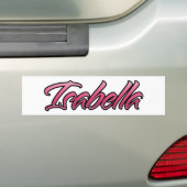 Sticker Aufkleber rose pâle Isabella (En voiture)
