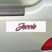 Sticker Aufkleber rose pâle Jessie (En voiture)