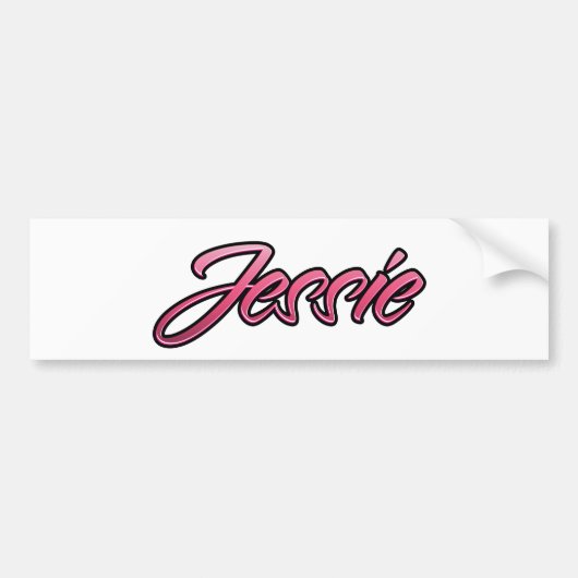 Sticker Aufkleber rose pâle Jessie (Devant)