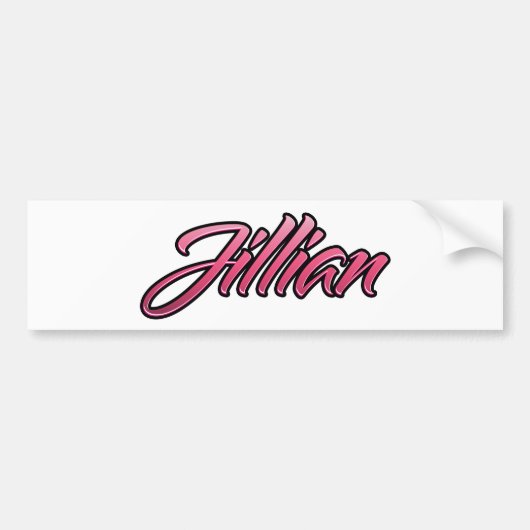 Sticker Aufkleber rose pâle Jillian (Devant)