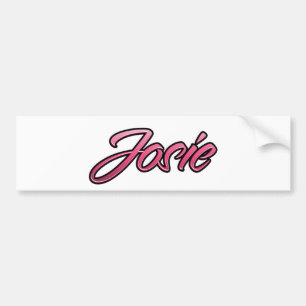 Sticker Aufkleber rose pâle Josie