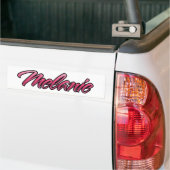 Sticker Aufkleber rose pâle Mélanie (Sur camion)