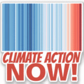 Sticker Augmentation de la température du changement clima (Devant)