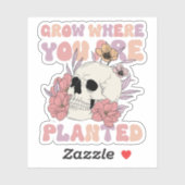 Sticker Augmenter Là Où Vous Êtes Plantés (Feuille)