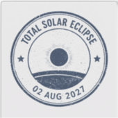 Sticker August 2 2027 Solar Eclipse (Devant)