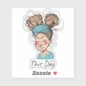 Sticker Aujourd'hui | Avoir des moments difficiles (Feuille)