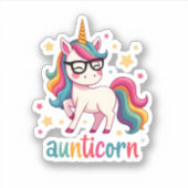 Sticker Aunticorn Aunty Dabbing Unicorn Auntie Aunt Christ (Devant)