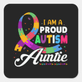 Sticker AUNTIE AUTISM FIER (Devant)