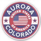 Sticker AURORA, Colorado (Devant)
