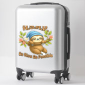 Sticker Aussi Lent Que Possible - Joli Sloth ASAP Classic  (Sur valise)