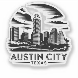 Sticker Austin City Texas USA