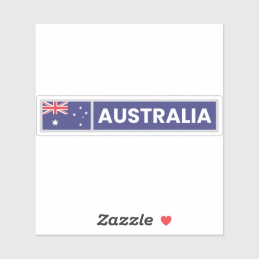 Sticker Australia National Flag (Feuille)