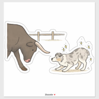 Sticker Australian Shepherd - Troupeau