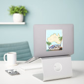 Sticker Australie (Ordinateur portable sur le bureau)