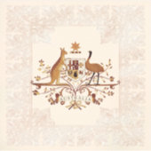 Sticker Australie Armoiries Tint Brown (Devant)