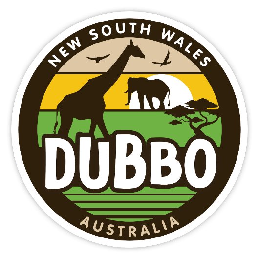 Sticker Australie de Dubbo, Nouvelle-Galles du Sud