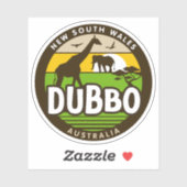 Sticker Australie de Dubbo, Nouvelle-Galles du Sud (Feuille)