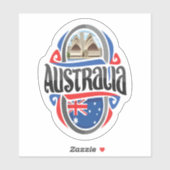 Sticker Australie Fière (Feuille)