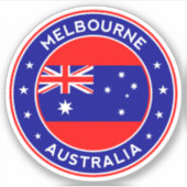 Sticker Australie, Melbourne (Devant)