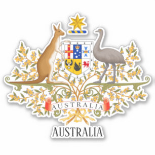Sticker Australie National Armoiries Patriotique
