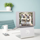 Sticker Australien Koala Bear Mariage blanc (Ordinateur portable sur le bureau)