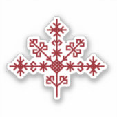 Sticker Austras koks - Arbre de lumière symbole letton (Recto)