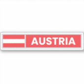 Sticker Austria National Flag (Devant)