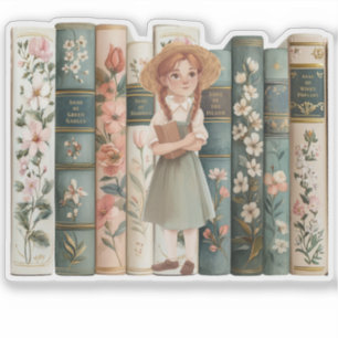 Sticker Auteur de livres Anne des pignons verts Livres
