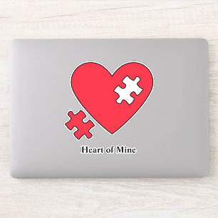 Sticker Autism Heart Puzzle Ordinateur portable de maman C