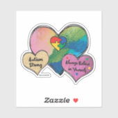 Sticker Autisme fort (Feuille)