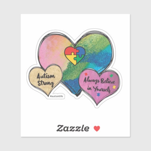 Sticker Autisme fort (Feuille)